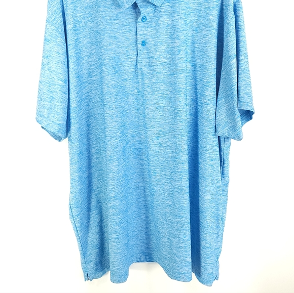 Under Armour Polo Shirt Men's 4XL Loose Blue White HeatGear 1283705 - Picture 2 of 12